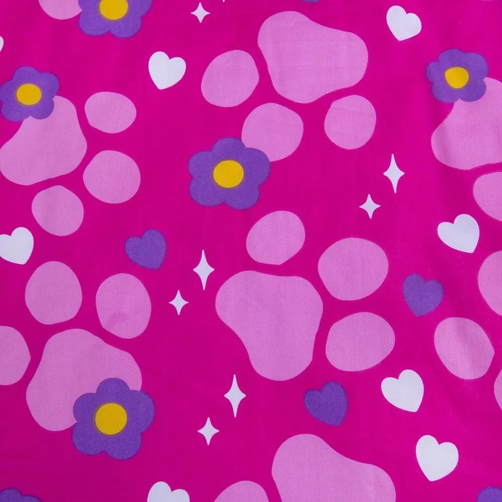 Розово памучно детско спално бельо 100x135 cm Paw Patrol "Pawsome friendships grow" – Jerry Fabrics