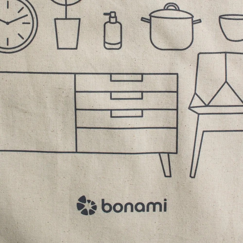 Кремава платнена чанта - Bonami