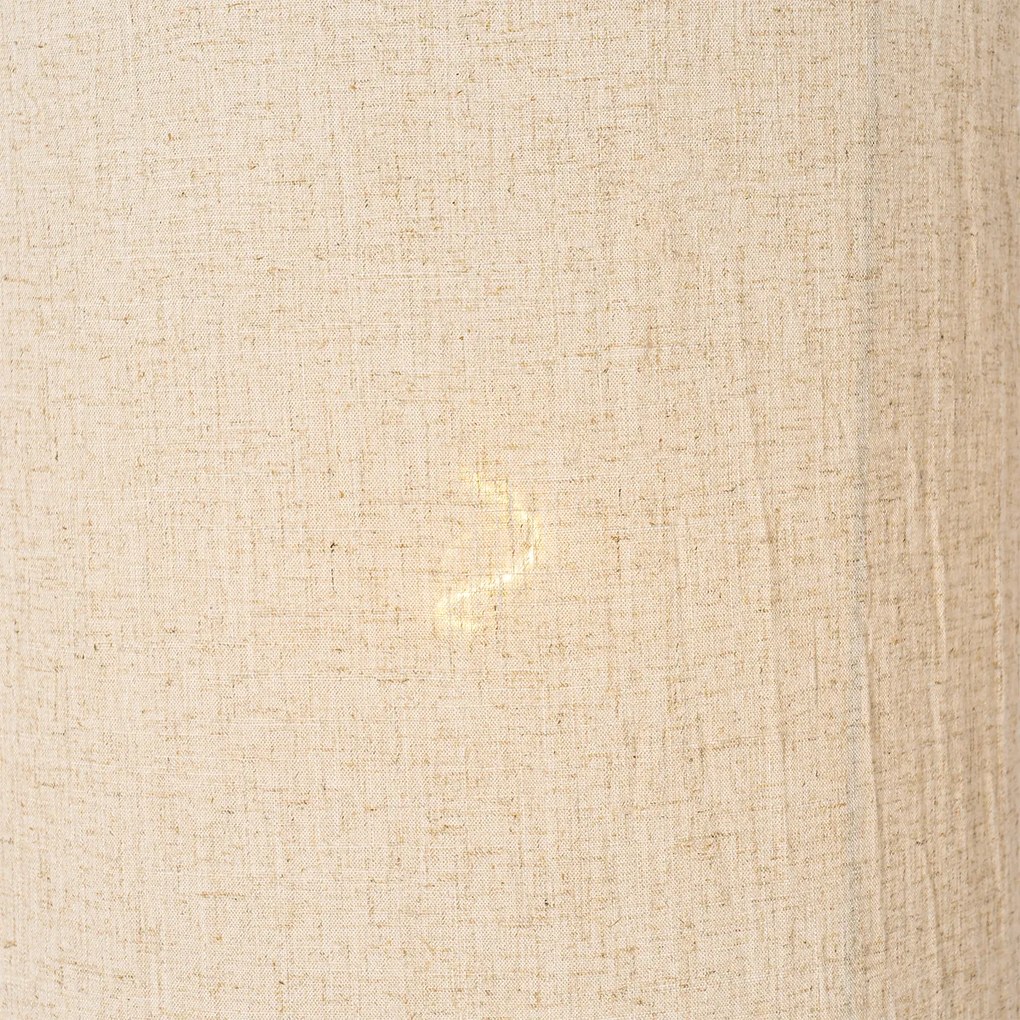 Дизайнерска висяща лампа бяла с бежов абажур - Rich