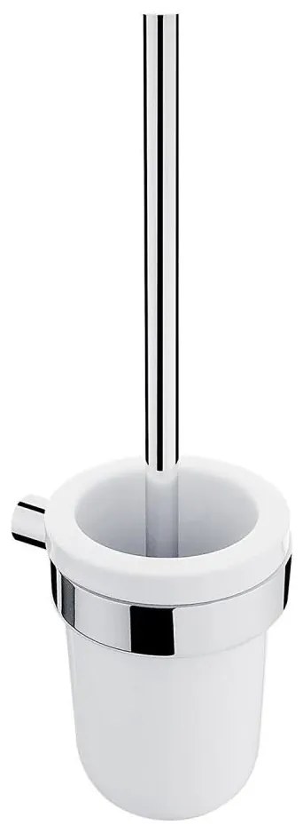 NIMCO BR 11094KU-26 - Четка за тоалетна със стенен монтаж BORMO бял/лъскав хром