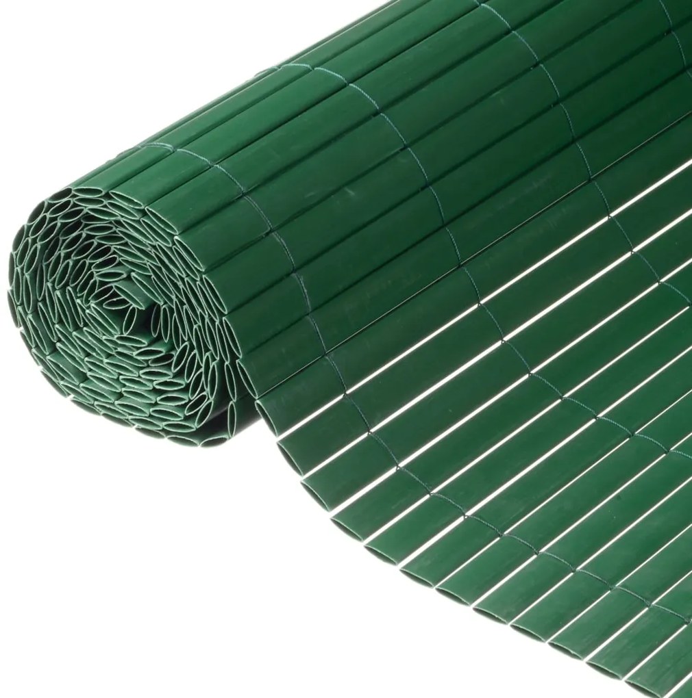 Nature Двустранен градински параван, PVC, 1,5x3 м, зелен