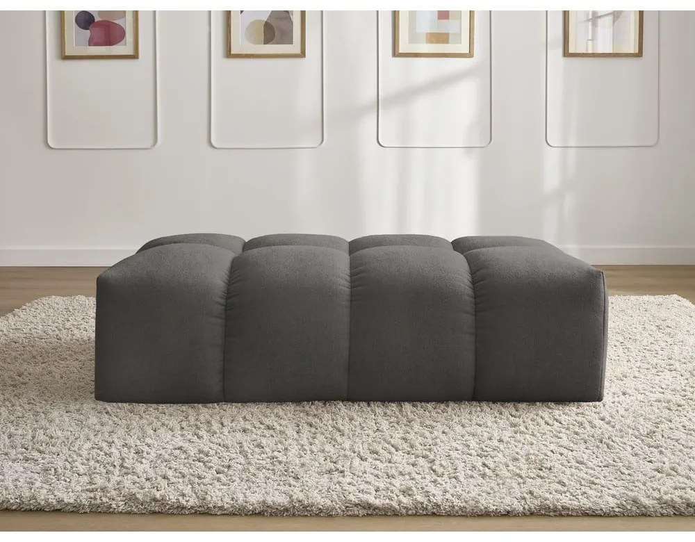 Тъмносива шенилова табуретка Everest – Bobochic Paris