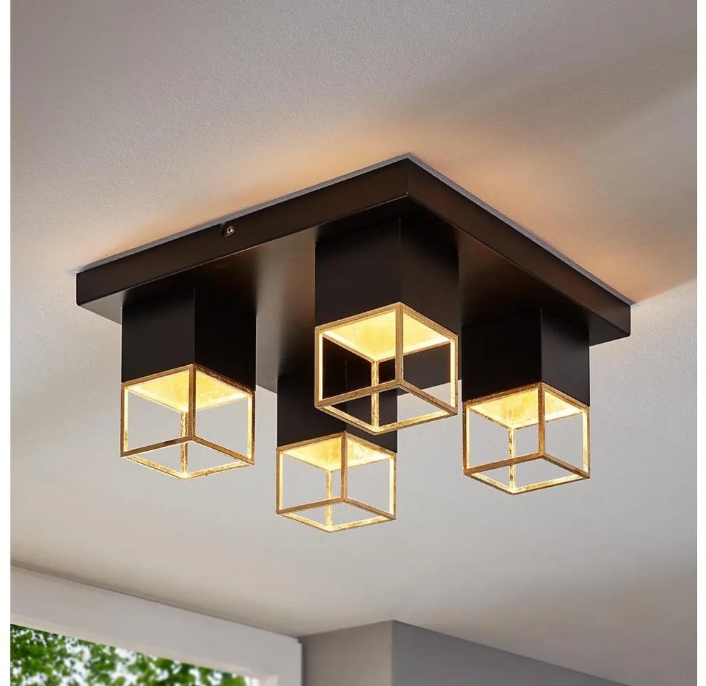 Eglo 97731 - LED полилей за повърхностен монтаж MONTEBALDO 4xGU10/5W/230V