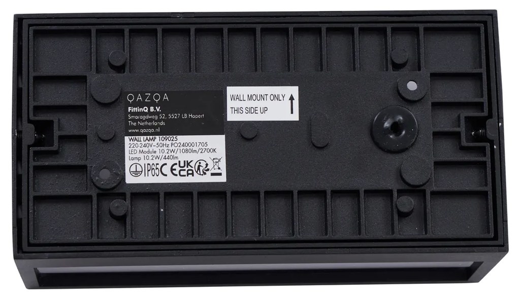 Модерна външна стенна лампа черна вкл. LED IP65 - Jail