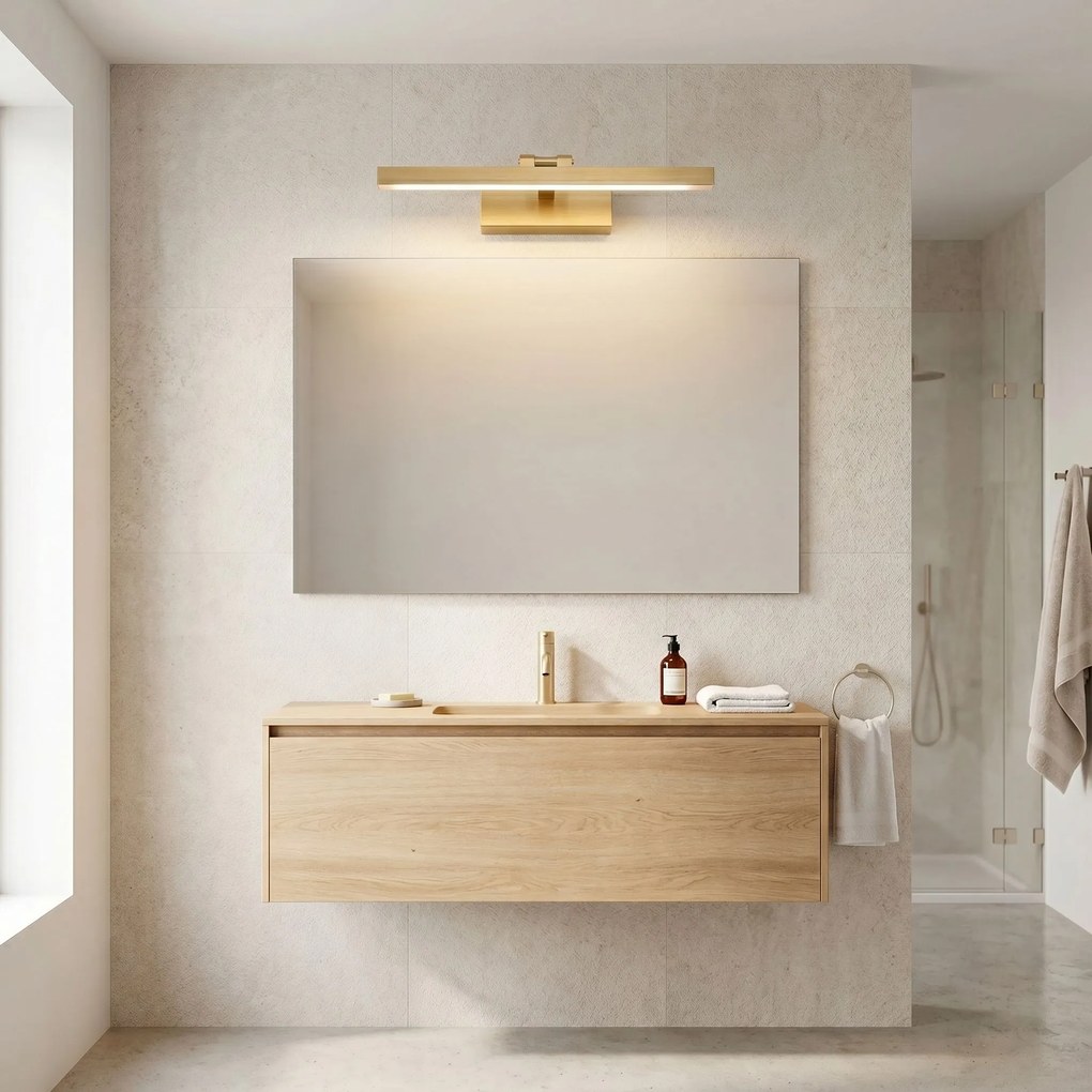 LED аплик за баня APP1863-1W 40cm BRUSH GOLD