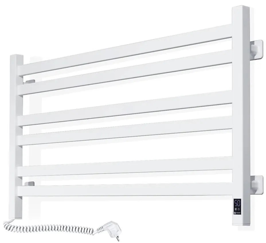 Банен сушилник за кърпи с термостат AVANGARD 300W/230V 50,6 cm IP44 бял ляв