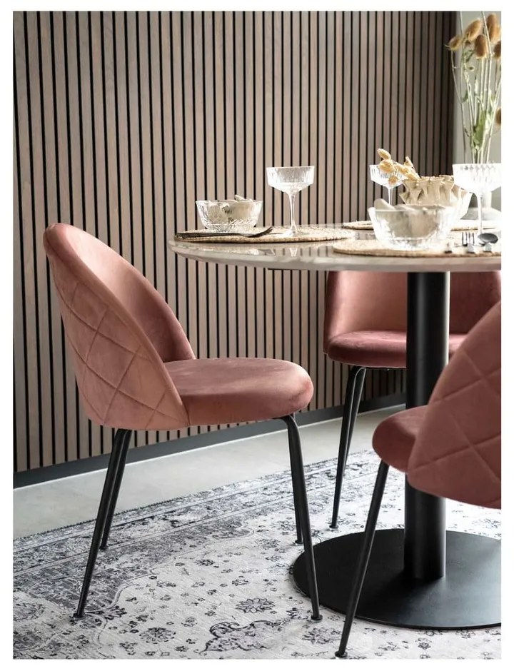 Кръгла маса за хранене с мраморен плот ø 110 cm Bolzano - House Nordic