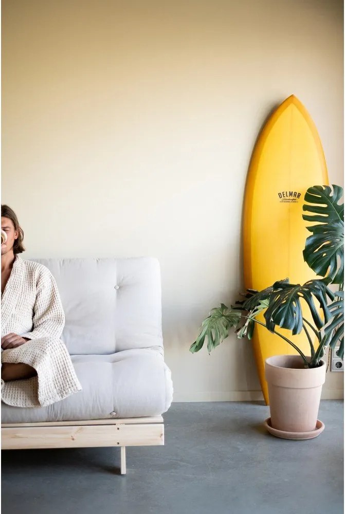 Сиво-бежов ленен разтегателен диван 160 cm Roots – Karup Design