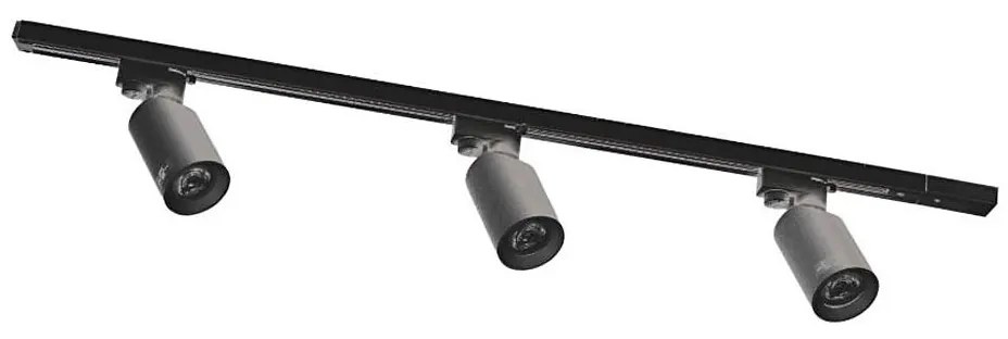 Zuma Line 3554 - точково осветително тяло за релсова система TORE 3xGU10/35W/230V, черно