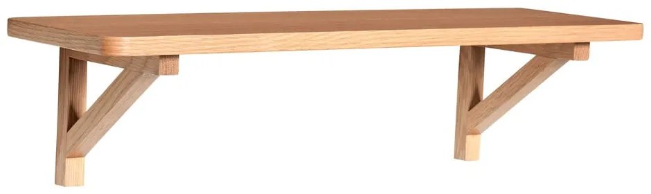 Стенен рафт от декор от дъб в естествен цвят 60 cm Arki – Hübsch