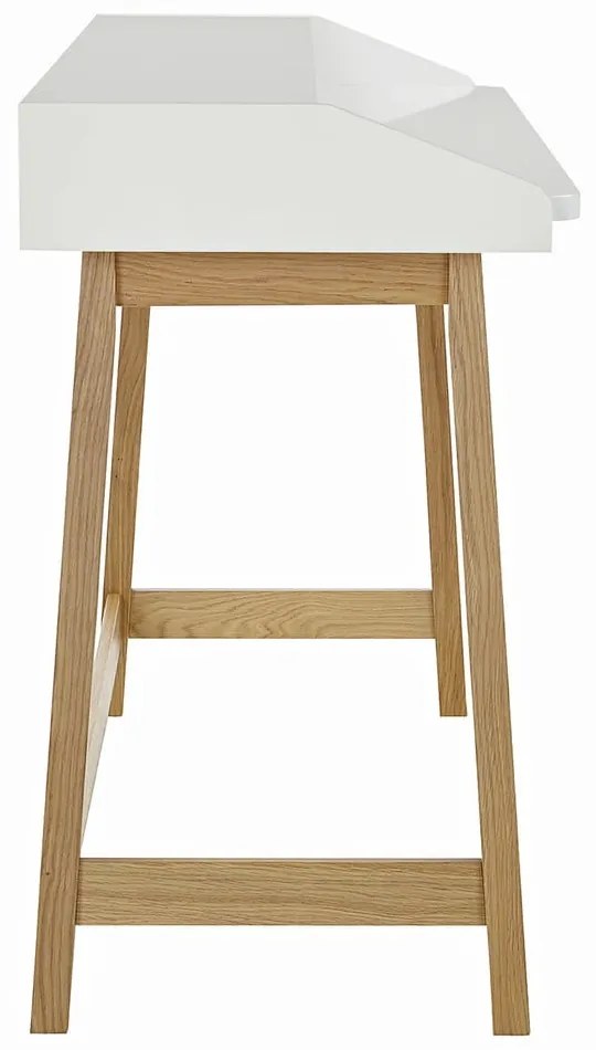 Работно бюро с бял плот St. James - Woodman