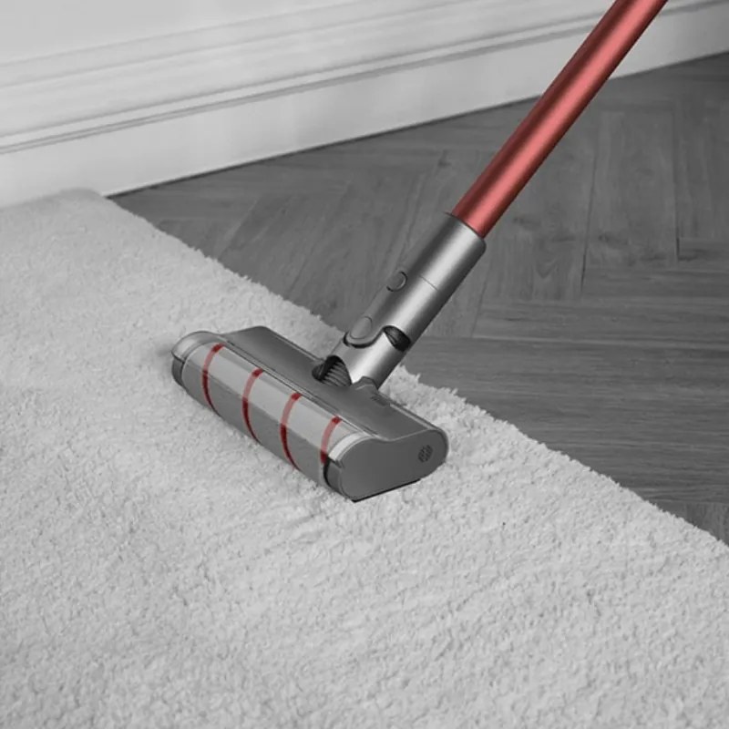 Разопакован: Вертикална прахосмукачка Dreame V11 VVN6, 450W, 150AW, 25000Pa, 125000 об/мин, 0.5 л, 3 режима, 90 мин, OLED, HEPA, Сив/червен