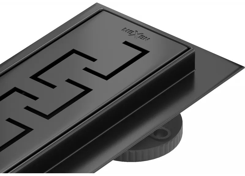 Mexen Flat M15 линейна отводнителна система 80 см, черен - 1724080-15