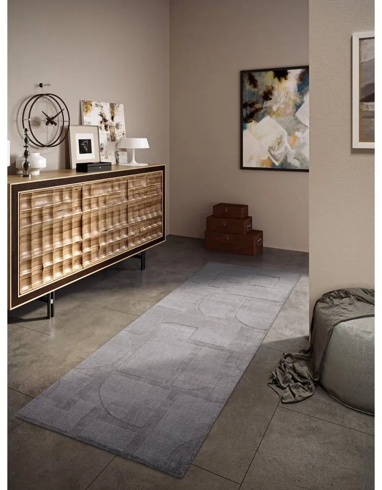 Сива ръчно изработена вълнена пътека 80x250 cm Alexis – Villeroy&amp;Boch