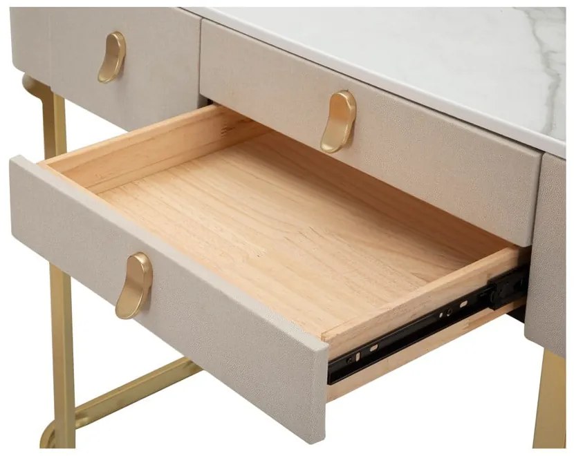 Конзолна маса в бежово-златисто 40x100 cm Beauty – Mauro Ferretti