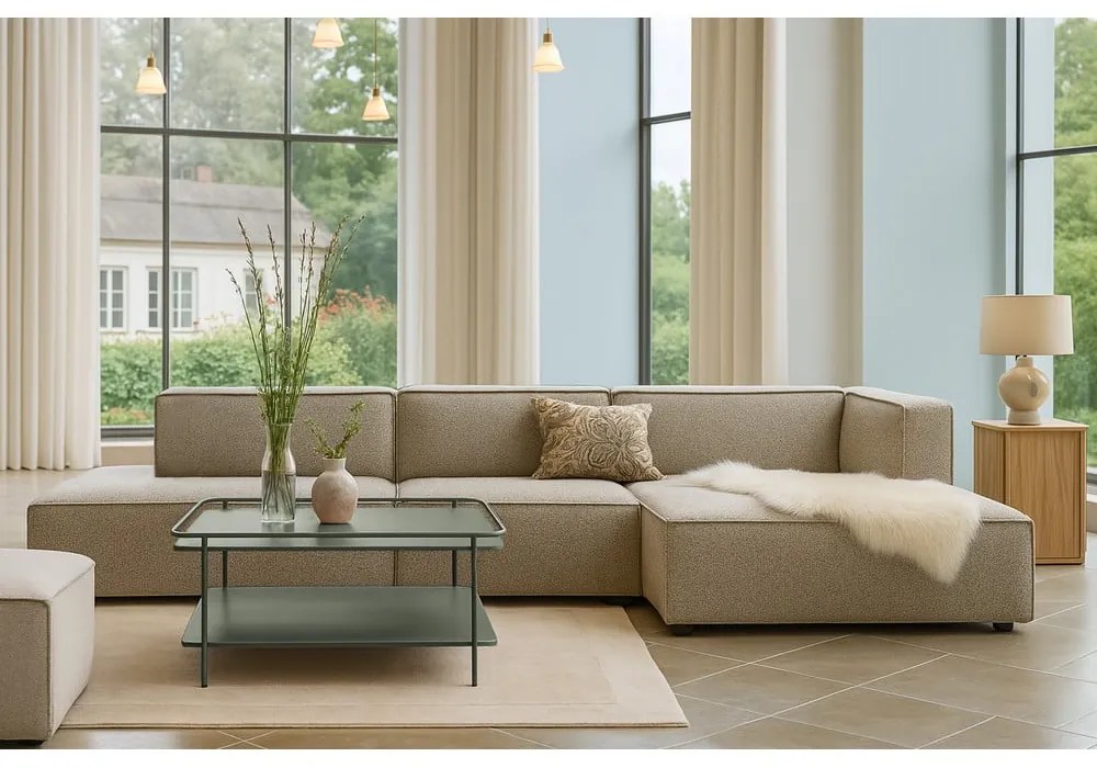 Зелена метална масичка за кафе 75x75 cm Yuba – Unique Furniture