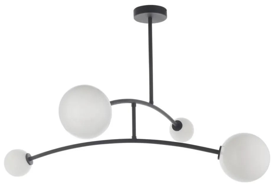 Endon 92940 - Полилей на тръба BALANCE 4xG9/3W/230V черно/бяло