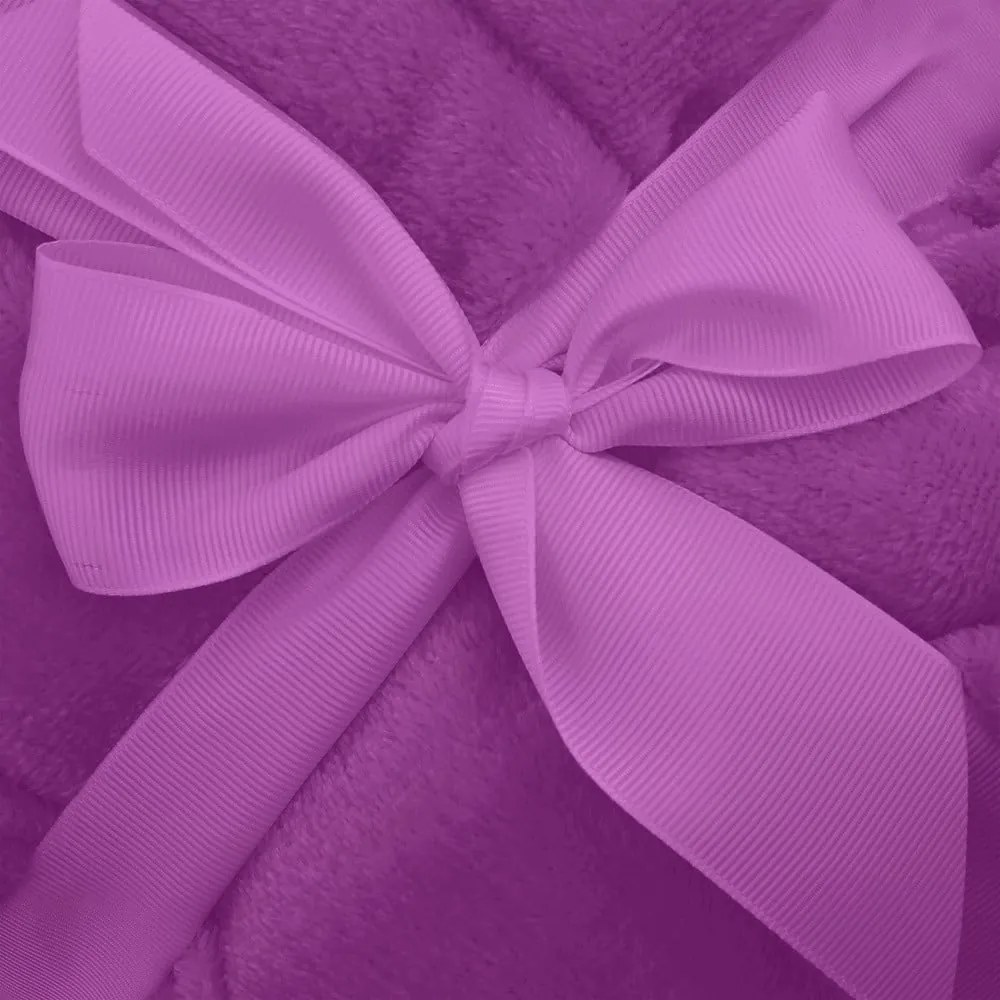 Лилав унисекс халат от микрофибър, размер XS Robby - DecoKing