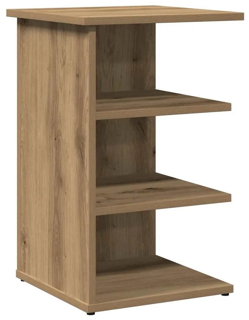 856491 vidaXL Сайдборд, дъб артизан, 35x35x55 см, инженерно дърво