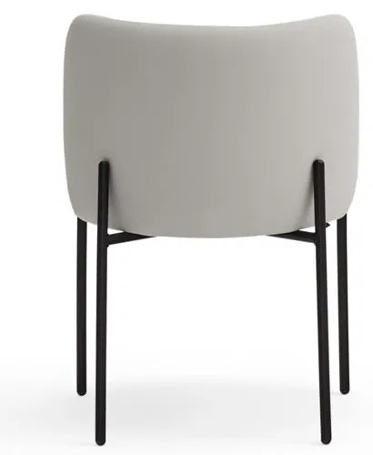 Светлосиви тапицирани трапезни столове в комплект 2 бр. Mogi – Teulat