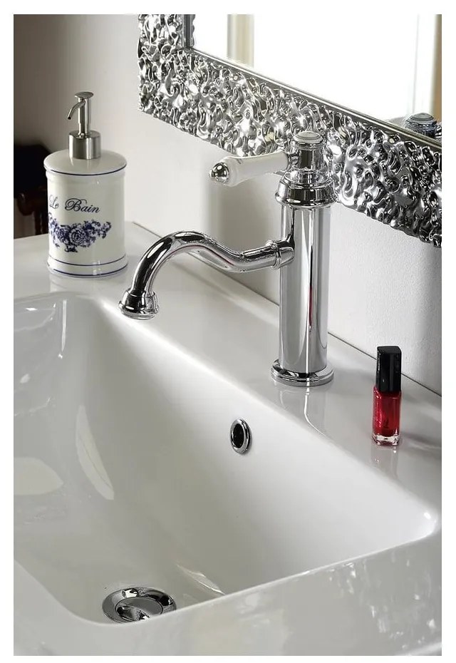 Стояща батерия за мивка в лъскаво-сребрист цвят Vienna – Sapho