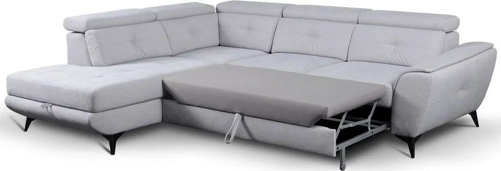 Ъглов диван Lionel-Right-Gray