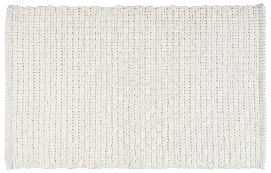 Бял текстилен килим за баня 50x80 cm Ecoli – Wenko