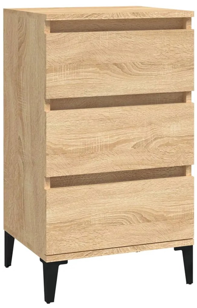 819671 vidaXL Нощно шкафче, дъб сонома, 40x35x70 см, инженерно дърво