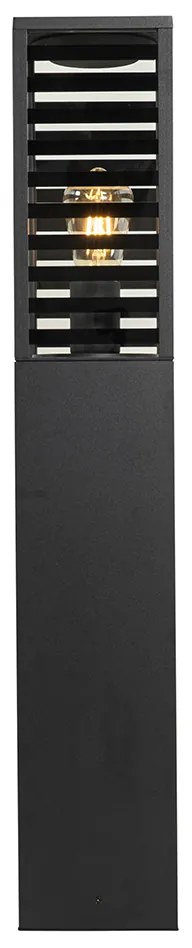 Модерна подова лампа за външен монтаж черна 80 см IP44 - Reims