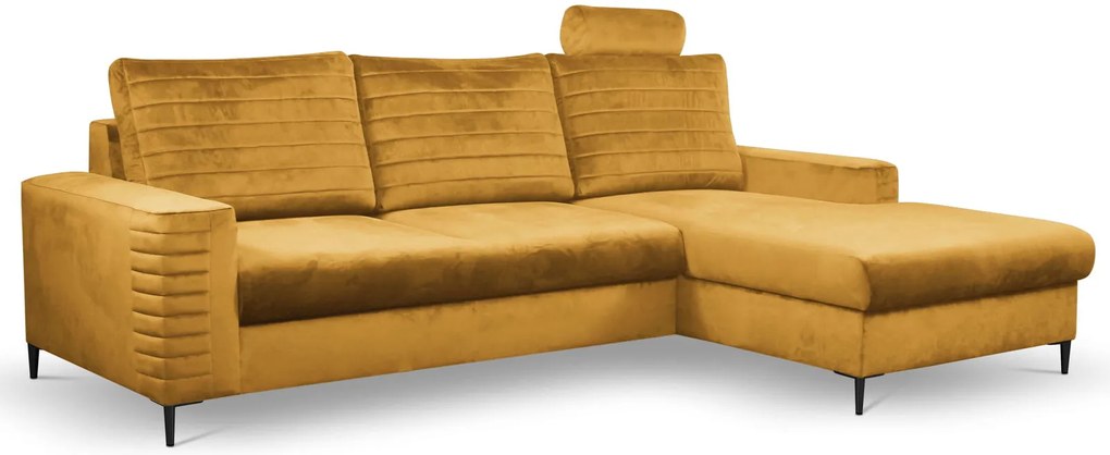 Ъглов диван Consuegra-Горчица
