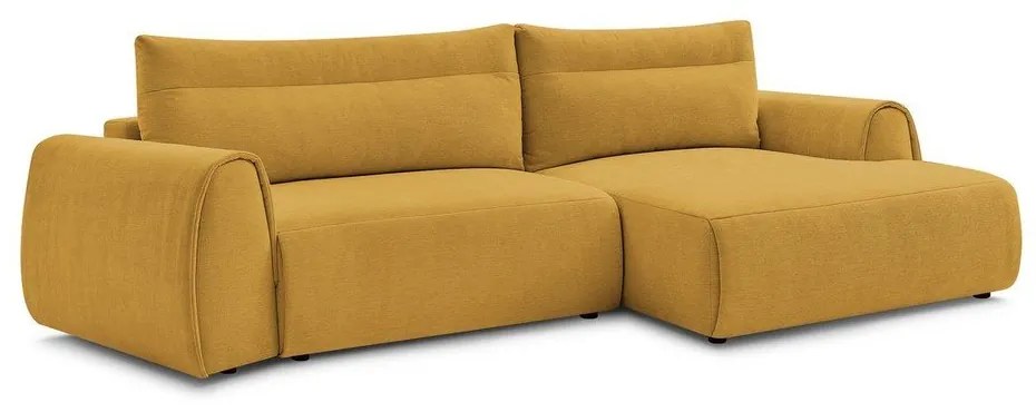 Ъглов диван в цвят жълта охра Aden – Bobochic Paris