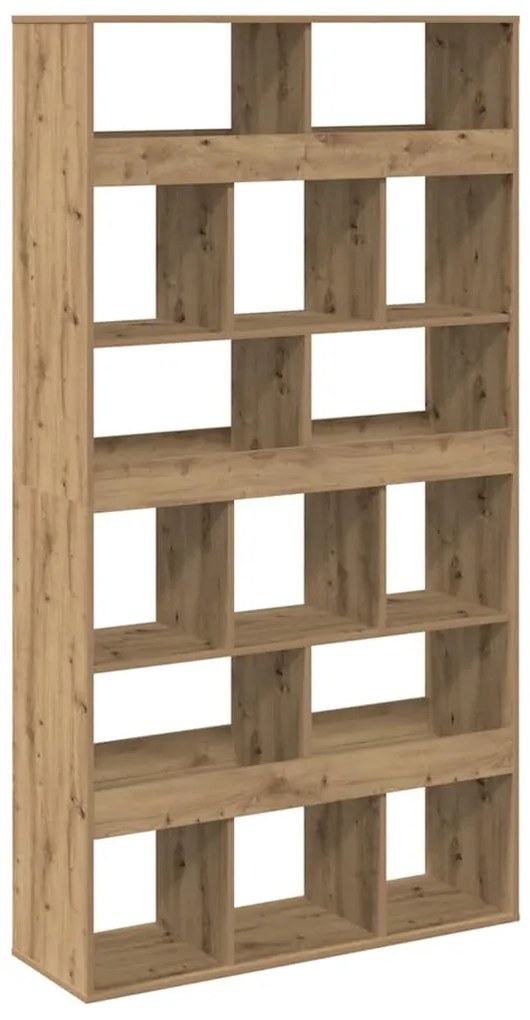 3309383 vidaXL Библиотека, дъб артизан, 100x33x187,5 см, инженерно дърво