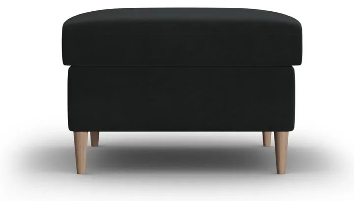 Черна кадифена табуретка Kyoto – Cosmopolitan Design