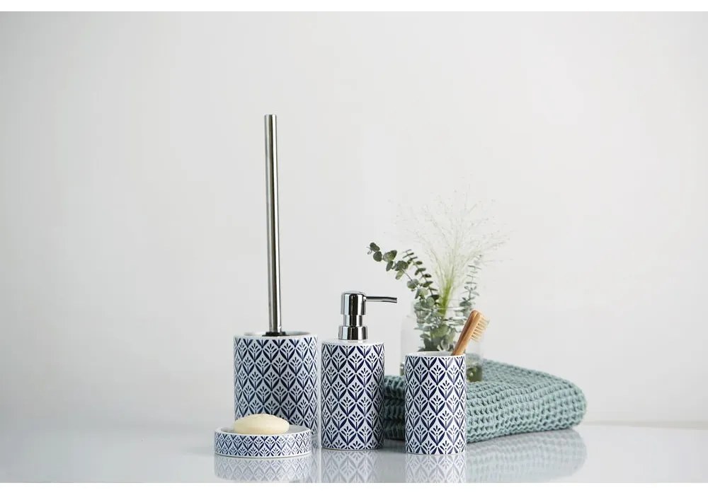 Синя керамична четка за тоалетна Lorca – Wenko