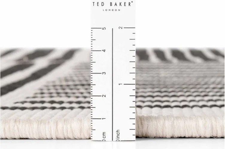 Черен/кремав кръгъл килим за открито и закрито ø 160 cm Haringey Bounds – Ted Baker