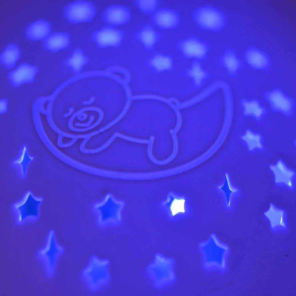 МОНИ Нощна лампа с проектор ANIMAL LAMP РОЗОВ
