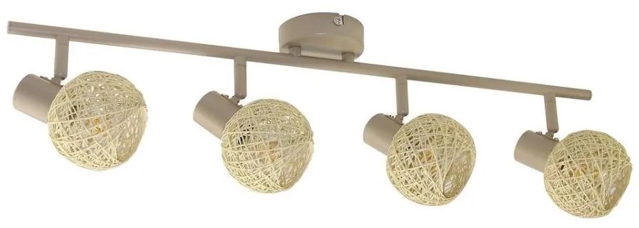 Точково осветително тяло DEX 4xE14/10W/230V бежово/кремаво