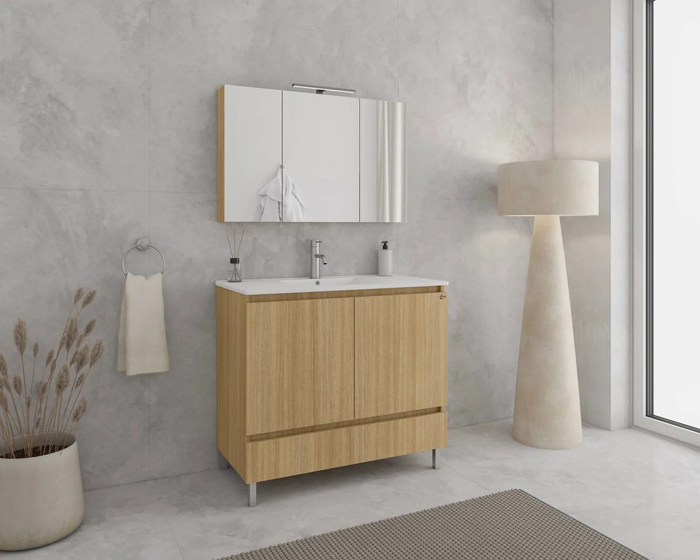 Комплект за баня Drop Delta 90 -Светло естествено