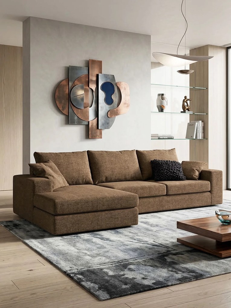 Ъгъл диван Mission-Customizable-250φ 165β cm.-MInk