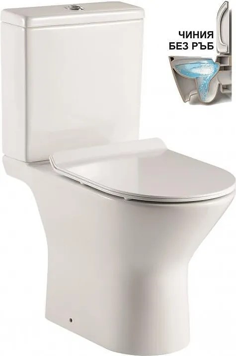 Моноблок ICC 7937P / GREEN PACK, Inter Ceramic, седалка и капак, порцелан, бял гланц, 77x66.5x35.5см