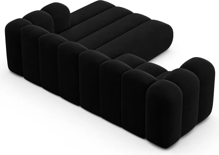 Антрацитен ъглов диван (десен ъгъл) Lupine – Micadoni Home