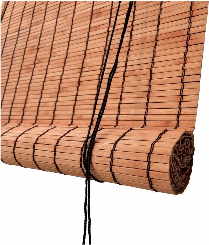 Оранжева бамбукова ролетна щора 200x160 cm Zeva – Gardinia