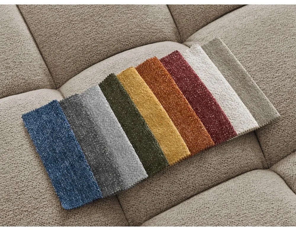 Кафяво-сив шенилов сгъваем/с място за съхранение ъглов диван (ляв ъгъл/L форма) Everest – Bobochic Paris