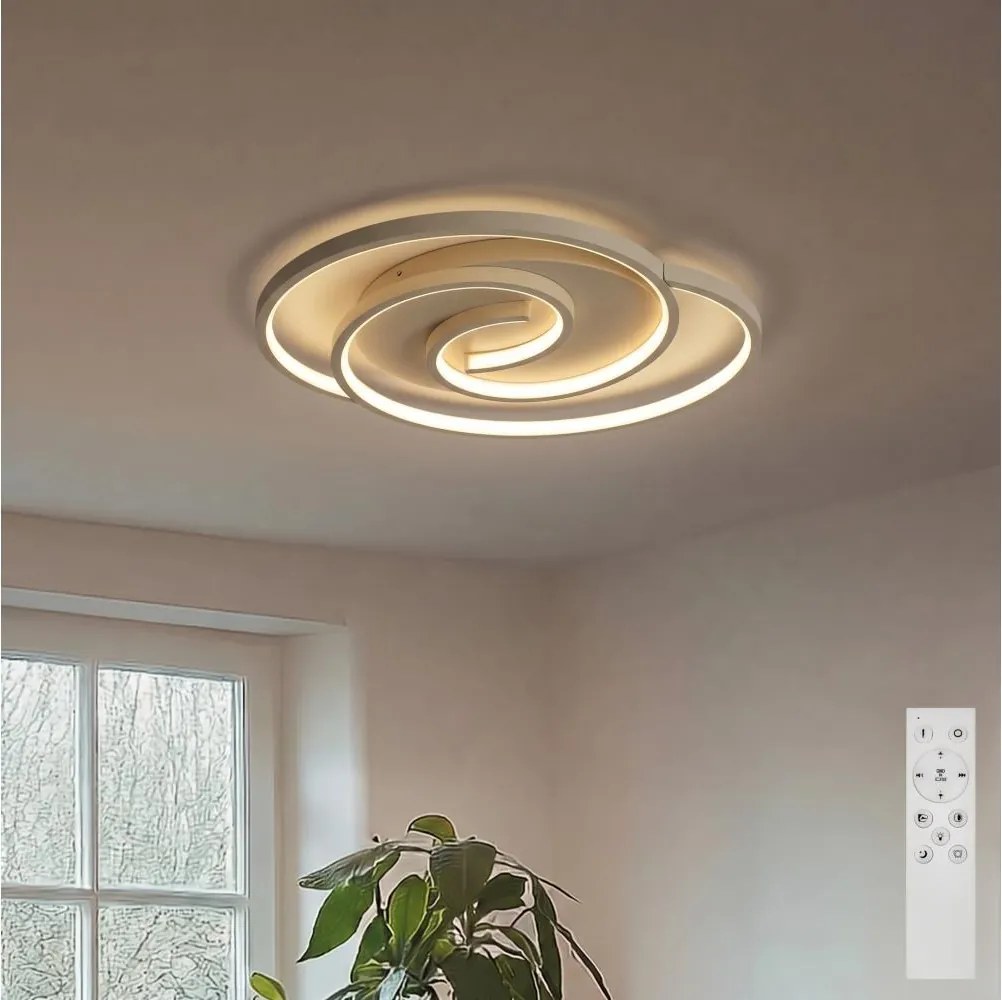 BRILAGI - димируема LED таванна лампа VELO LED/70W/230V 38x47,8 cm бежова + дистанционно управление