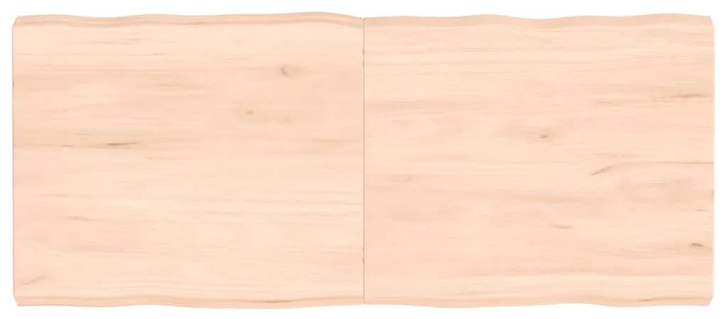 363901 vidaXL Плот за маса 140x60x(2-6) см необработено масивно дърво жив ръб