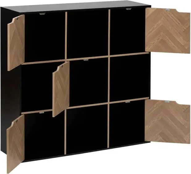 Рафт 5five Mix'n Door Chevrons, 9 отделения, Черен