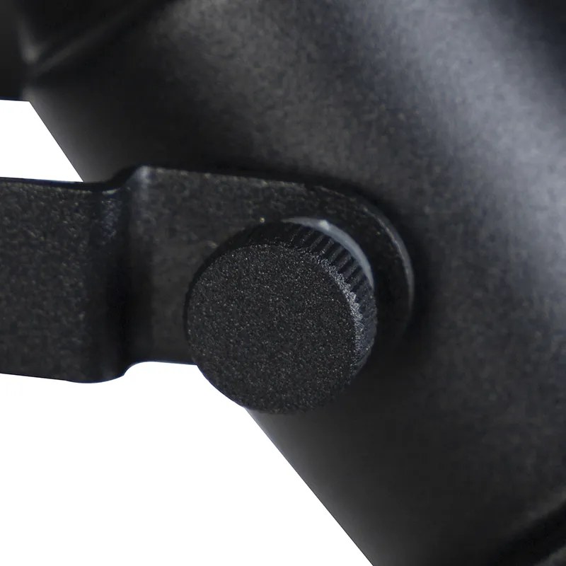 Индустриална подова лампа черна със злато 1-светлина - Tommy