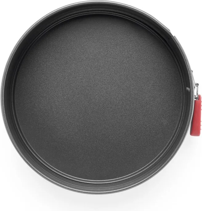 Форма за печене с падащо дъно Lekue 1009475, Ø24 см, Керамично незалепващо покритие, Карбонова стомана, От +4°C до +240°C, Черен/Червен