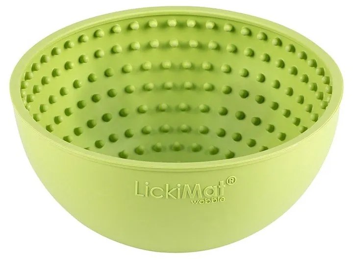 Облизване на купа Wobble Light Green - LickiMat