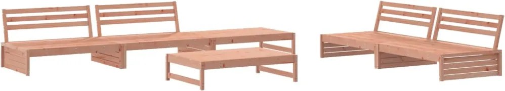 3186646 vidaXL Градински лаундж комплект, 6 части, дугласко дърво масив